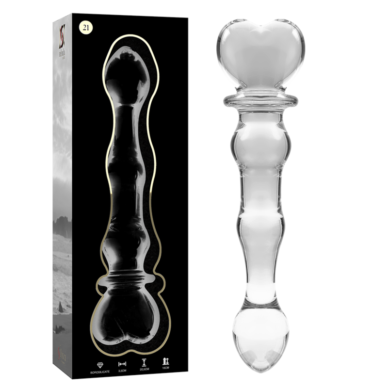 NEBULA SERIES BY IBIZA MODELO 21 DILDO CRISTAL TRANSPARENTE 205 CM O 35 CM