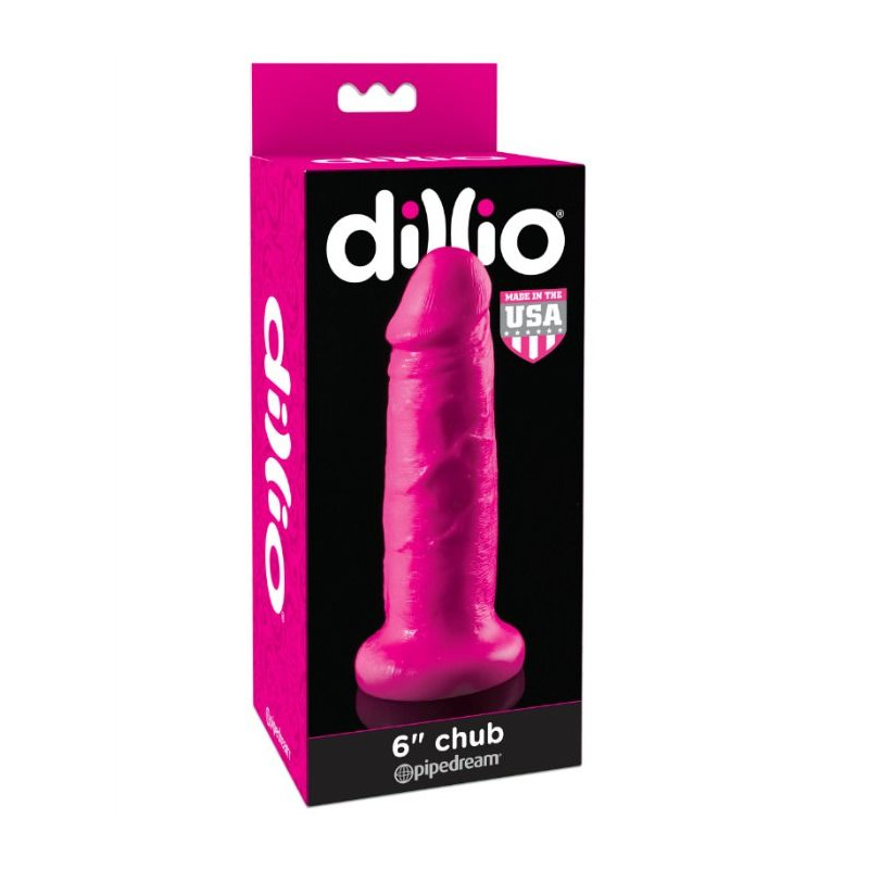 DILLIO DILDO CON VENTOSA CHUB 152 CM ROSA