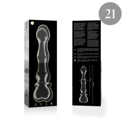 NEBULA SERIES BY IBIZA MODELO 21 DILDO CRISTAL TRANSPARENTE 205 CM O 35 CM