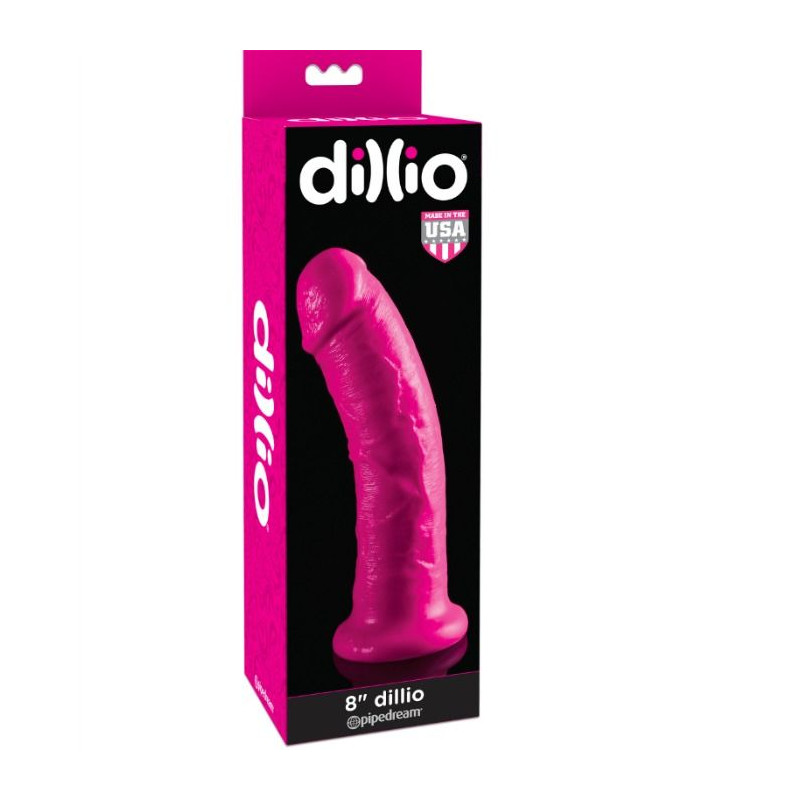 DILLIO DILDO CON VENTOSA 2032 CM ROSA