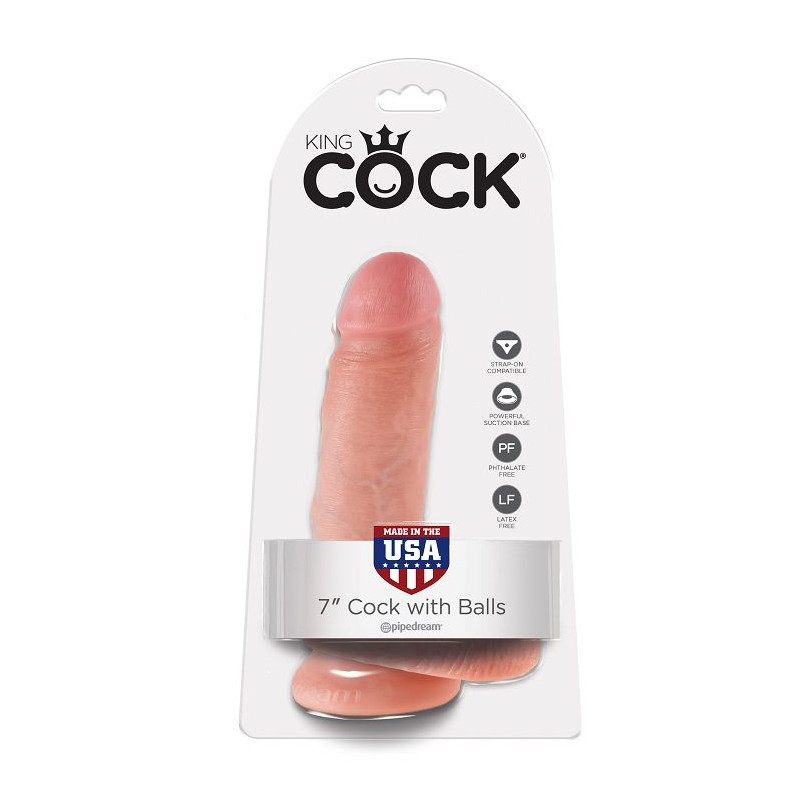 KING COCK 7 PENE REALISTICO NATURAL 178 CM
