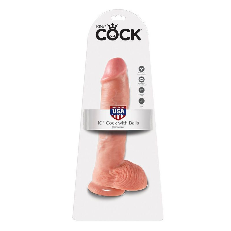 KING COCK 10 PENE REALISTICO NATURAL 265 CM