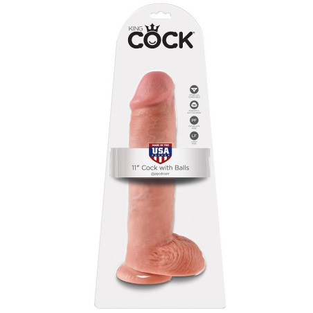 KING COCK 11 PENE REALISTICO NATURAL 28 CM