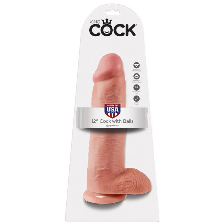 KING COCK 12 PENE REALISTICO NATURAL 3048 CM