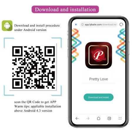 PRETTY LOVE JEFFERSON PLUG ANAL CONTROLADO POR APP LILA