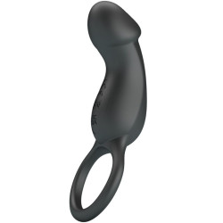 PRETTY LOVE TRAE ANILLO VIBRADOR NEGRO