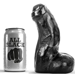 ALL BLACK REALISTIC DONG NEGRO 17 CM