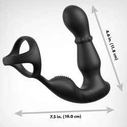 ANAL FANTASY ELITE COLLECTION ANILLO Y MASAJEADOR ANAL VIBRADOR CON CONTROL REMOTO
