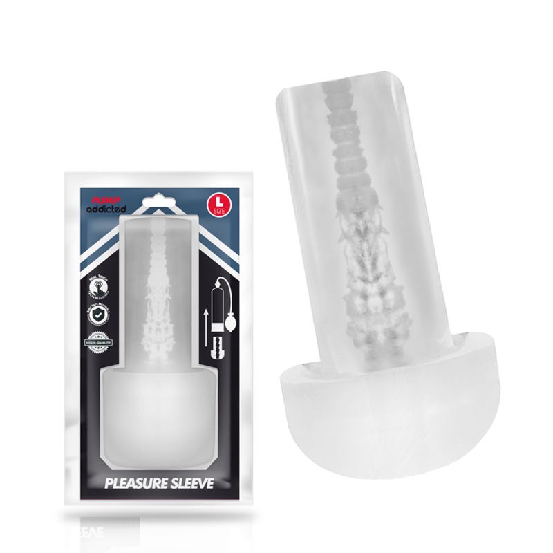 PUMP ADDICTED PLEASURE SLEEVE MASTUBADOR TALLA L