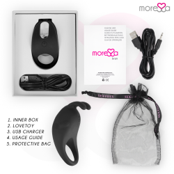 MORESSA BRAD PREMIUM SILICONE RECARGABLE NEGRO