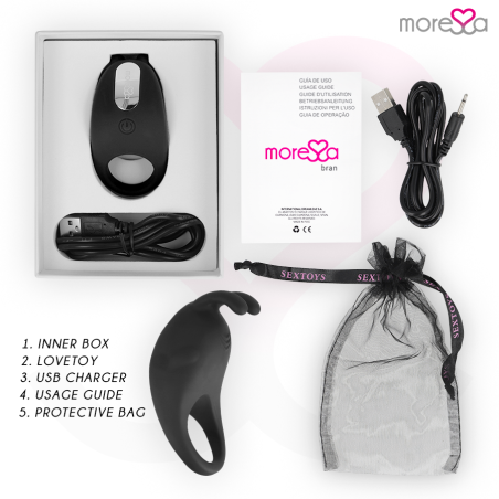 MORESSA BRAD PREMIUM SILICONE RECARGABLE NEGRO