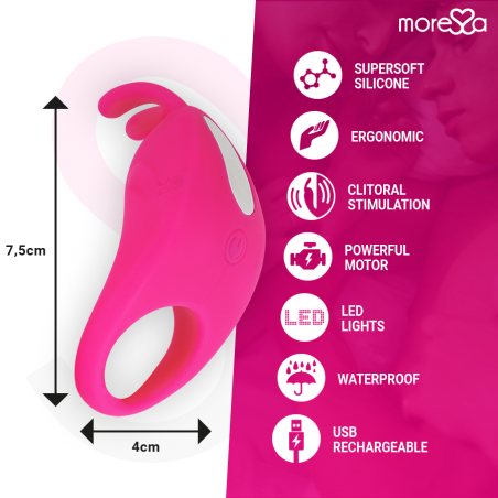 MORESSA BRAD PREMIUM SILICONE RECARGABLE ROSA