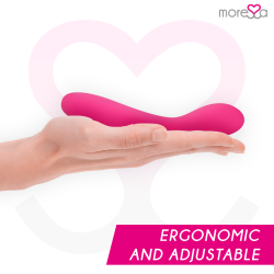 MORESSA DRUSO MASAJEADOR DUO PUNTO G Y SUERO PELVICO PREMIUM SILICONE RECARGABLE