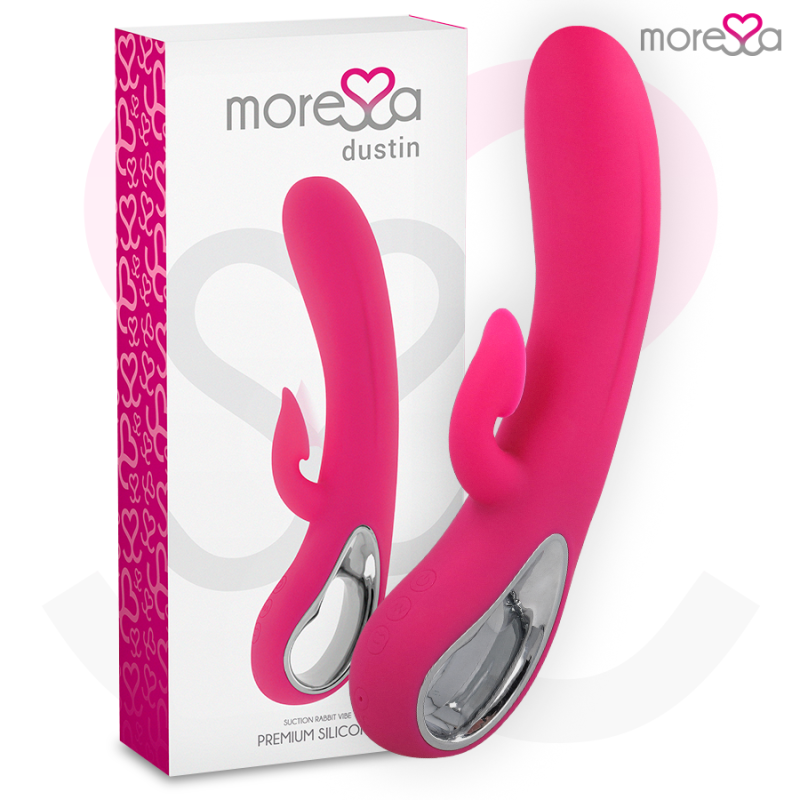 MORESSA DUSTIN SUCCIONADOR CLITORIAL Y POTENTE VIBRACION PREMIUM SILICONE RECARGABLE
