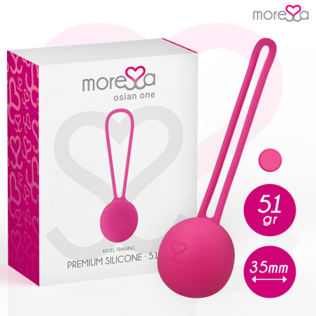 MORESSA OSIAN ONE ENTRENAMIENTO SUELO PELVICO 51gr PREMIUM SILICONA ROSA