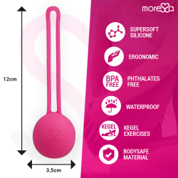 MORESSA OSIAN ONE ENTRENAMIENTO SUELO PELVICO 51gr PREMIUM SILICONA ROSA