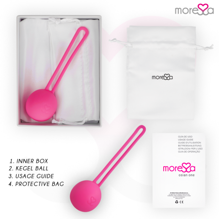 MORESSA OSIAN ONE ENTRENAMIENTO SUELO PELVICO 51gr PREMIUM SILICONA ROSA