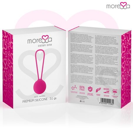MORESSA OSIAN ONE ENTRENAMIENTO SUELO PELVICO 51gr PREMIUM SILICONA ROSA