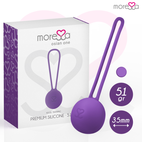 MORESSA OSIAN ONE ENTRENAMIENTO SUELO PELVICO 51gr PREMIUM SILICONA LILA