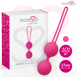 MORESSA OSIAN TWO ENTRENAMIENTO SUELO PELVICO 101gr PREMIUM SILICONA ROSA