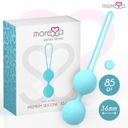 MORESSA OSIAN THREE ENTRENAMIENTO SUELO PELVICO 85 gr PREMIUM SILICONA TURQUESA
