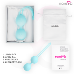MORESSA OSIAN THREE ENTRENAMIENTO SUELO PELVICO 85 gr PREMIUM SILICONA TURQUESA