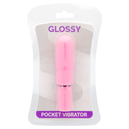 GLOSSY POCKET VIBRADOR ROSA INTENSO