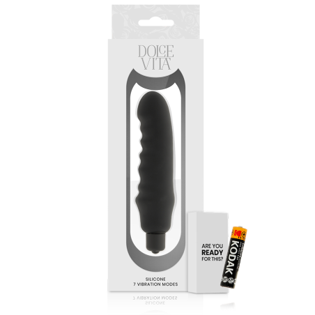 DOLCE VITA GENIUS VIBRADOR SILICONA NEGRO