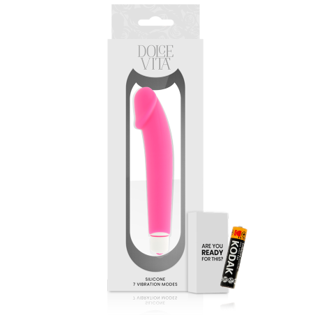 DOLCE VITA REALISTIC VIBRADOR SILICONA ROSA