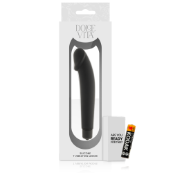DOLCE VITA REALISTIC VIBRADOR SILICONA NEGRO