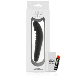 DOLCE VITA REALISTIC PLEASURE VIBRADOR SILICONA NEGRO