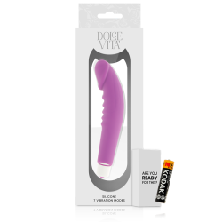 DOLCE VITA REALISTIC PLEASURE VIBRADOR SILICONA LILA