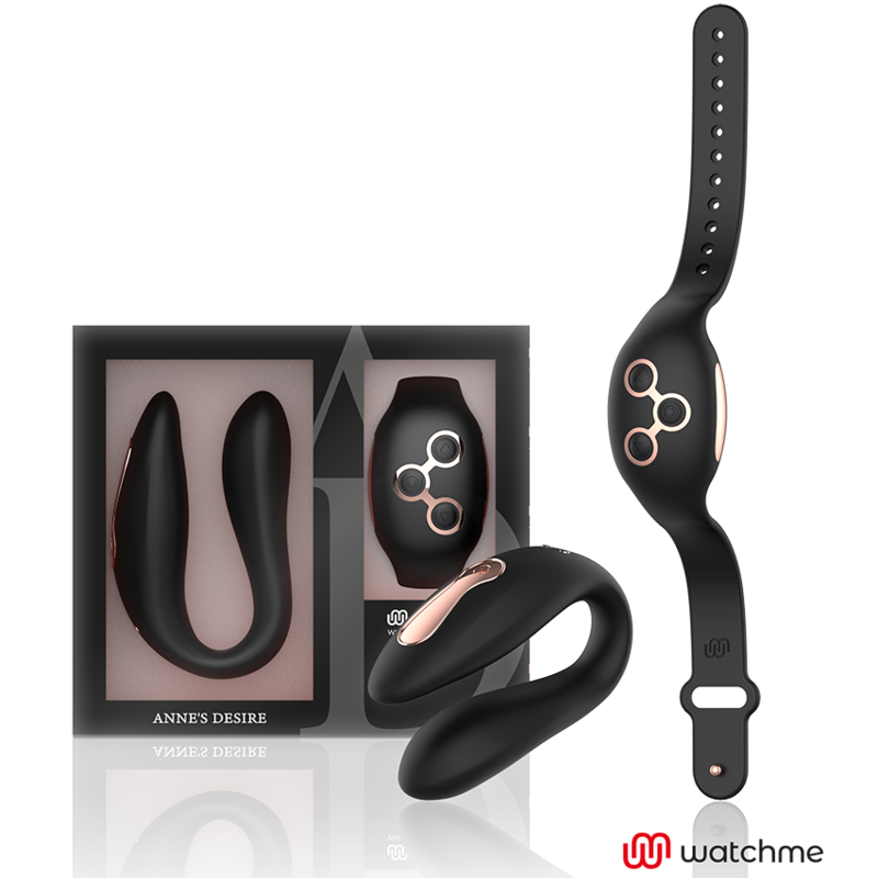 ANNE S DESIRE DUAL PLEASURE TECNOLOGIA WATCHME NEGRO GOLD