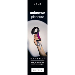LELO ENIGMA DOBLE ESTIMULACION SUCCION MASAJEADOR NEGRO