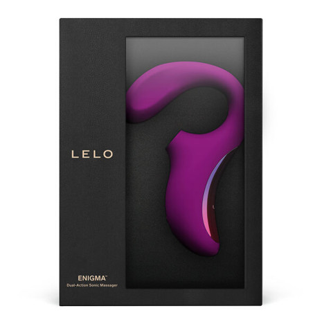 LELO ENIGMA DOBLE ESTIMULACION SUCCION MASAJEADOR MORADO