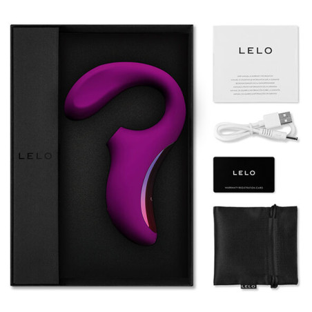 LELO ENIGMA DOBLE ESTIMULACION SUCCION MASAJEADOR MORADO
