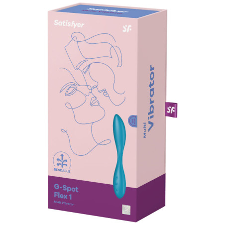SATISFYER G SPOT FLEX 1 MULTI VIBRADOR AZUL