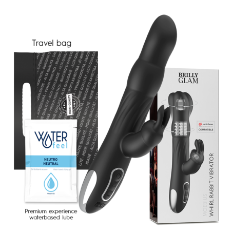 BRILLY GLAM MOEBIUS RABBIT VIBRATOR ROTATOR COMPATIBLE CON WATCHME WIRELESS TECHNOLOGY