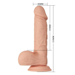 BAILE BEAUTIFUL ENCOUNTER BAHAMUT DILDO REALISTICO FLEXIBLE 218 CM NATURAL