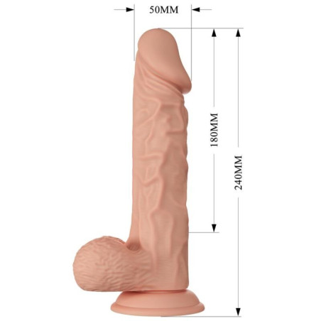 BAILE BEAUTIFUL ENCOUNTER BURAQ DILDO REALISTICO FLEXIBLE 24 CM NATURAL