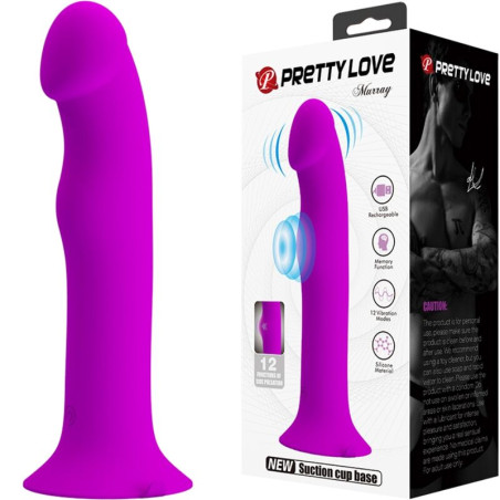 PRETTY LOVE MURRAY VIBRADOR Y ESTIMULADOR PUNTO G MORADO