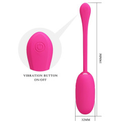 PRETTY LOVE DOREEN HUEVO VIBRADOR RECARGABLE MAGENTA CONTROL REMOTO