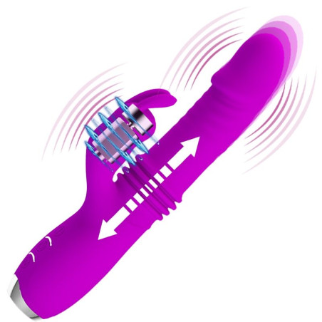 PRETTY LOVE DOROTHY VIBRADOR CONEJO RECARGABLE MORADO