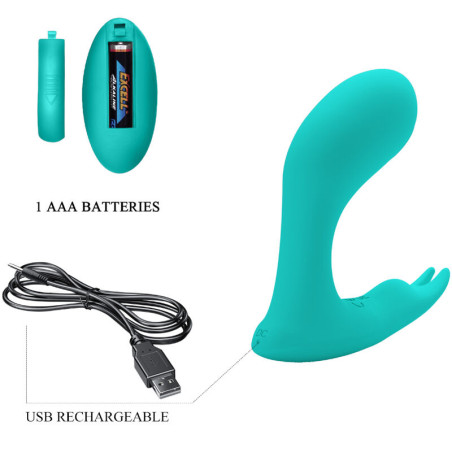 PRETTY LOVE IDABELLE VIBRATION PULSATION CONTROL REMOTO AZUL