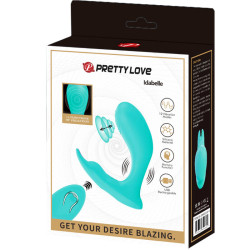 PRETTY LOVE IDABELLE VIBRATION PULSATION CONTROL REMOTO AZUL
