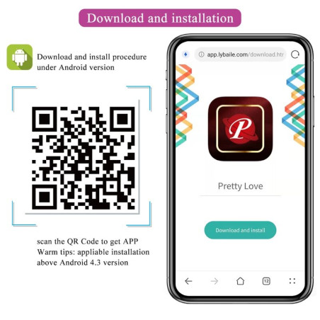 PRETTY LOVE NYMPH HUEVO VIBRADOR CONTROLADO POR APP LILA