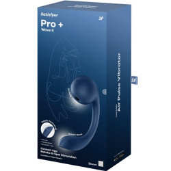 SATISFYER PRO WAVE 4 ESTIMULADOR PUNTO G AIR PULSE APLICACION GRATUITA AZUL OSCURO