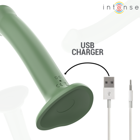 INTENSE BECCA VIBRADOR CON VENTOSA 10 VIBRACIONES VERDE CONTROL REMOTO