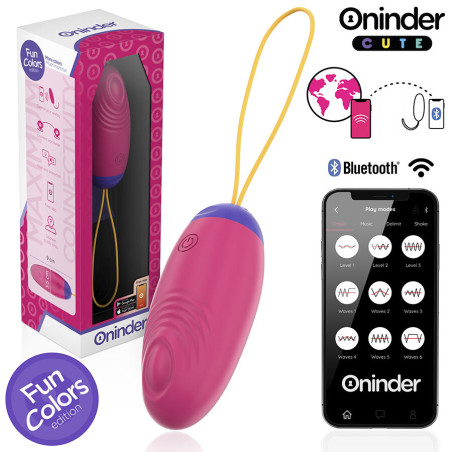 ONINDER CUTE LOVE PLEASURE HUEVO VIBRO WAVE TAPPING SILICONA APP MUNDIAL GRATUITA
