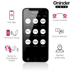 ONINDER CUTE LOVE PLEASURE HUEVO VIBRO WAVE TAPPING SILICONA APP MUNDIAL GRATUITA